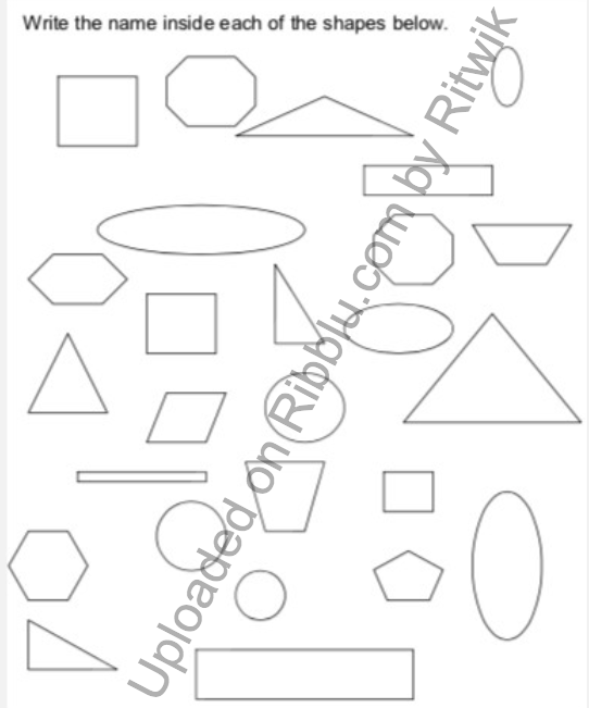 Shapes Worksheets for CBSE Class 2 in PDF 