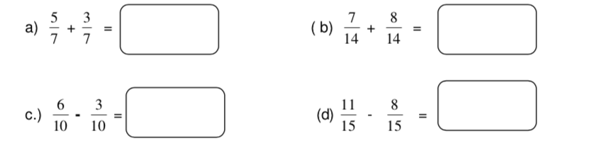 CBSE Class 3 Mathematics Fraction Worksheet Set 4