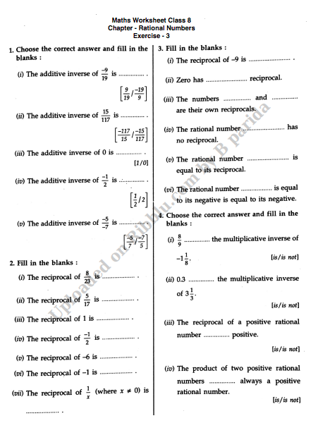 Extra Questions for Class 8 Maths Chapter Wise in PDF Format