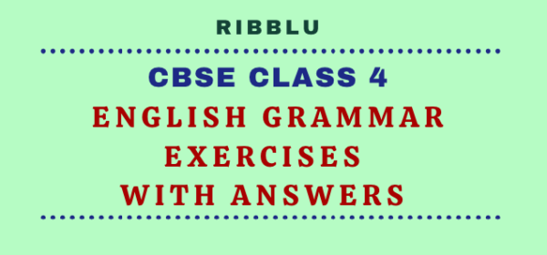 Cbse Class 4 English Grammar Exercises